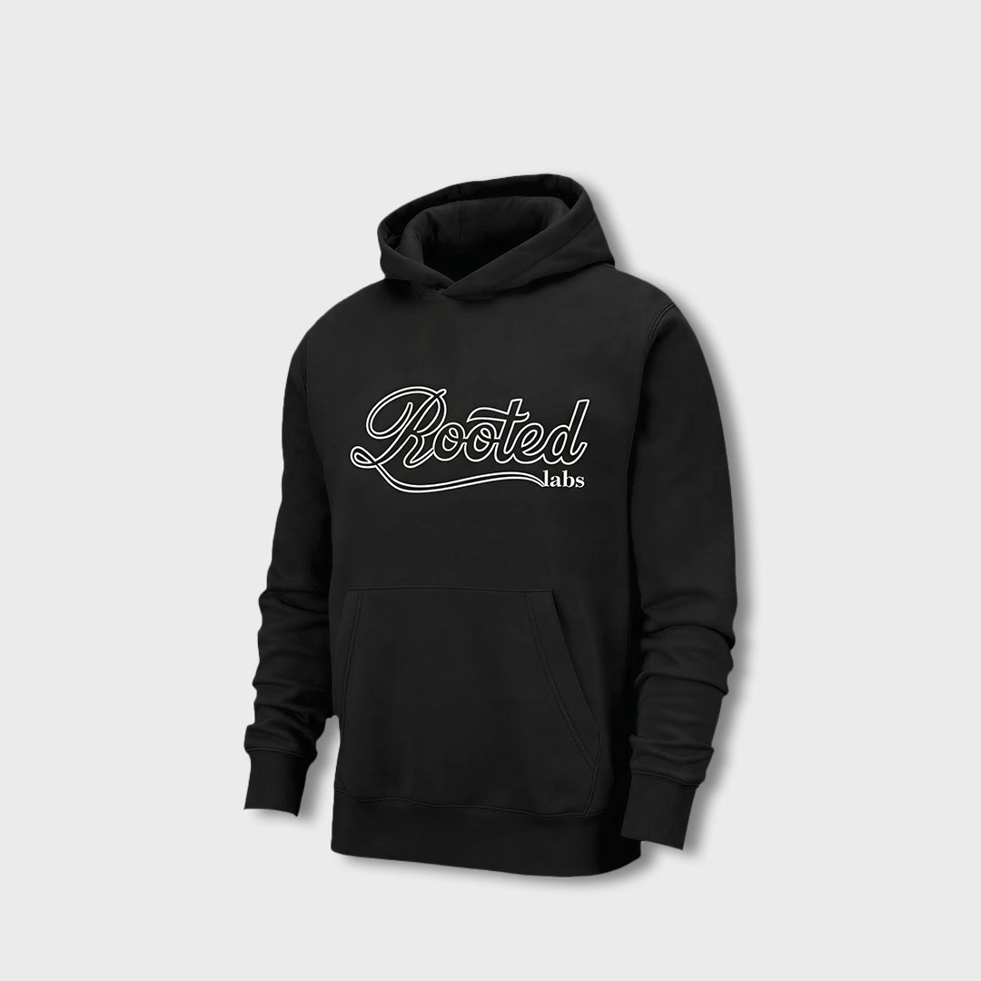 Rooted Labs Minimalist Black Hoodie